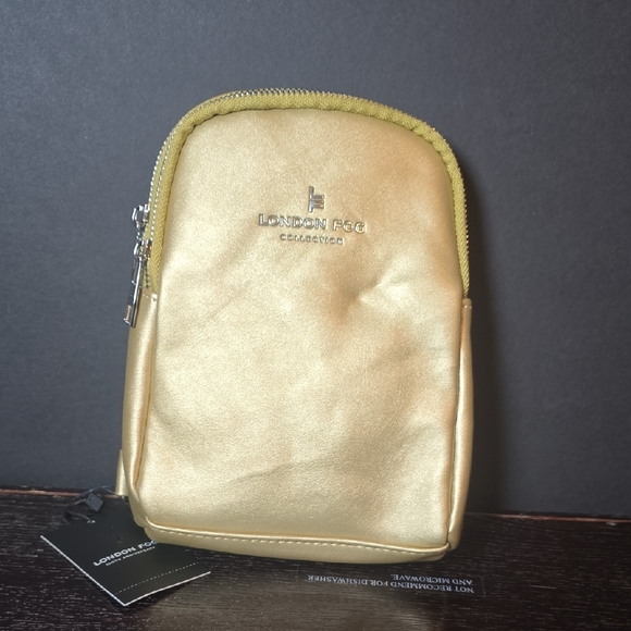 London Fog Handbags - London Fog Gold Crossbody Bag